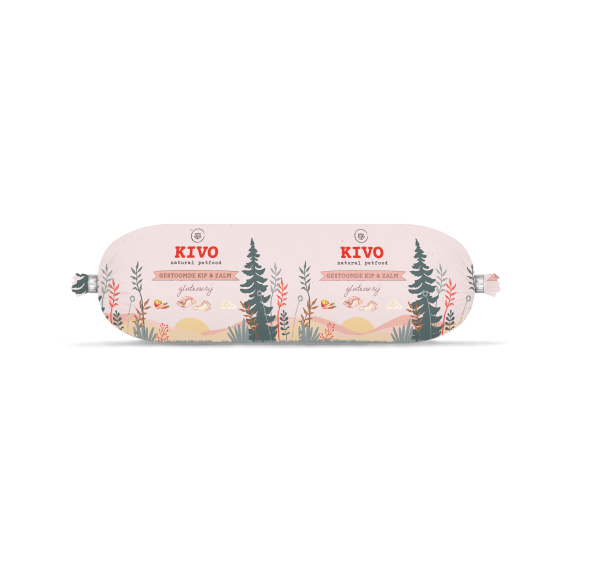 KIVO Gestoomde Kip & Zalm